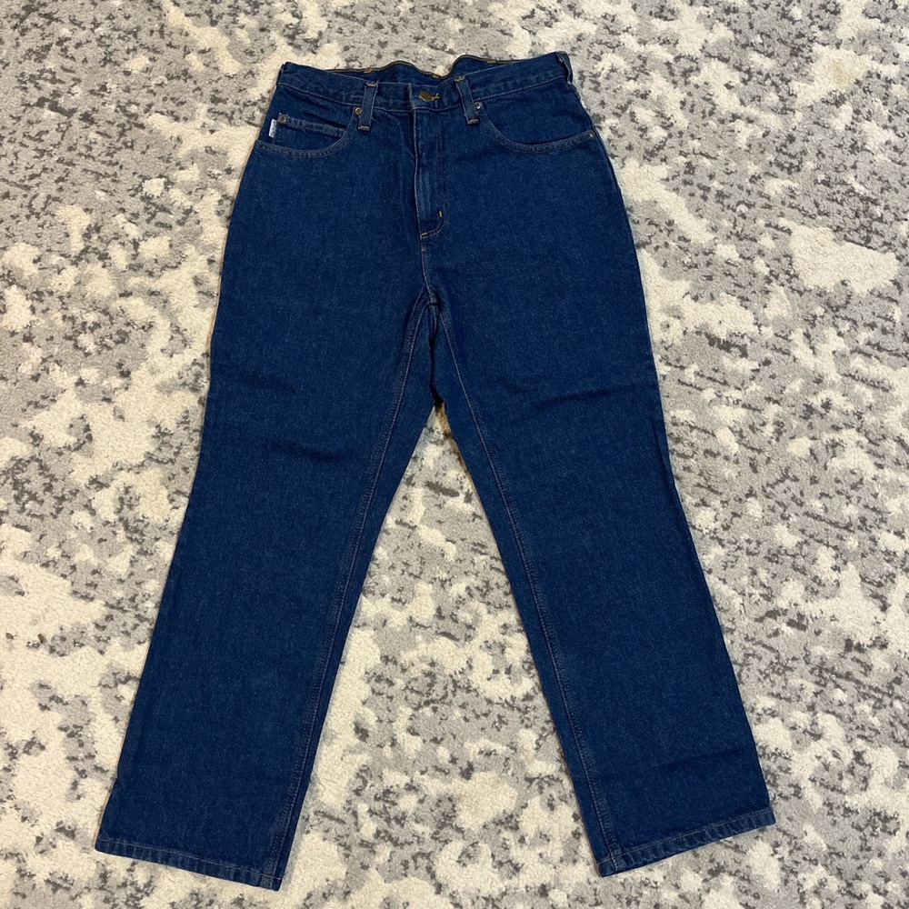 Carhartt Men's Deep Blue Straight Jeans